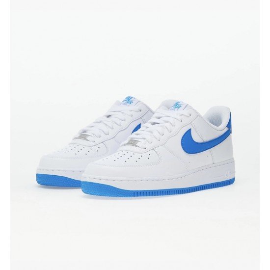 Αθλητικό παπούτσι Nike Air force λευκο - μπλε 